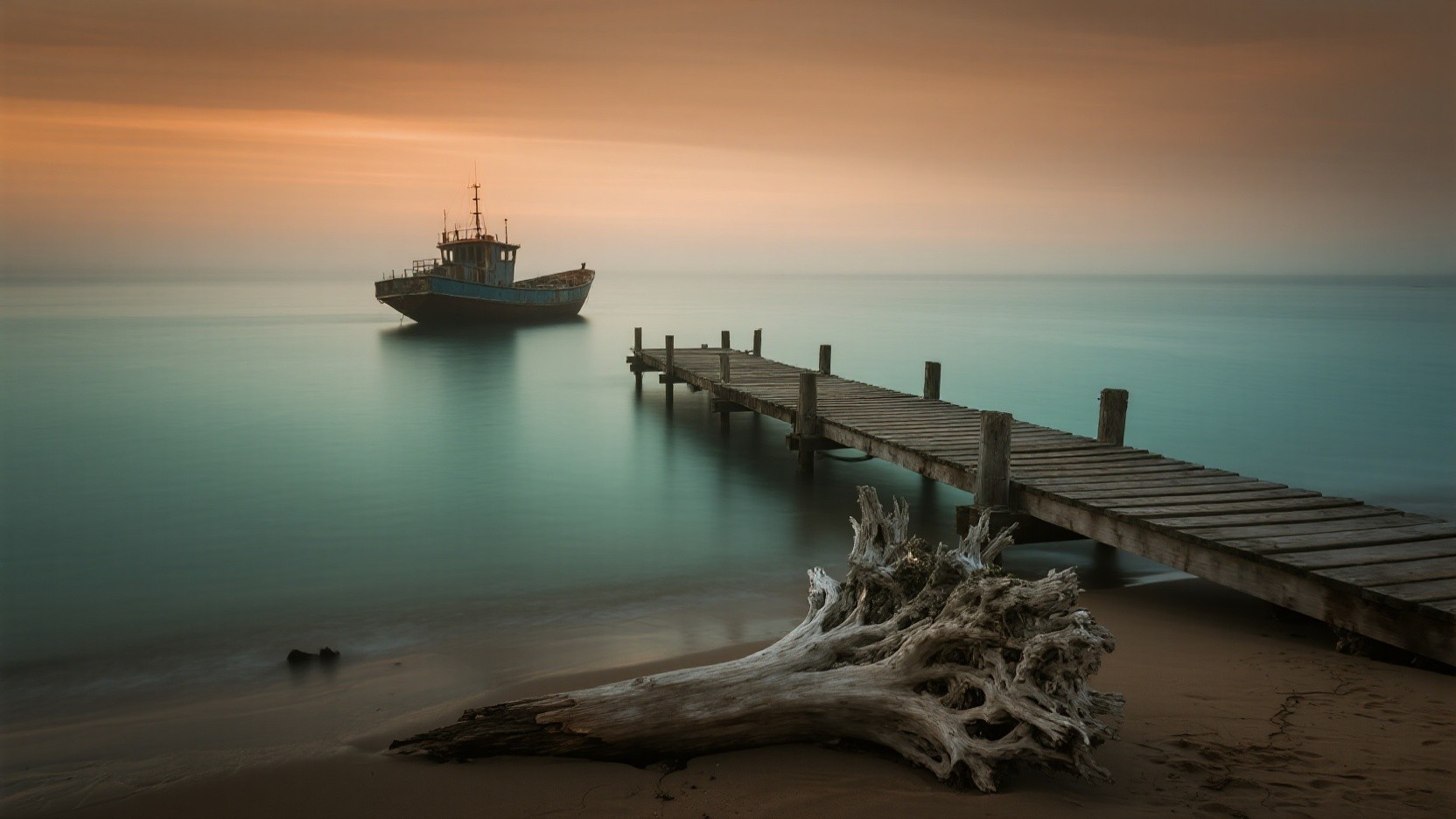 Lipe ferry and speed boat background